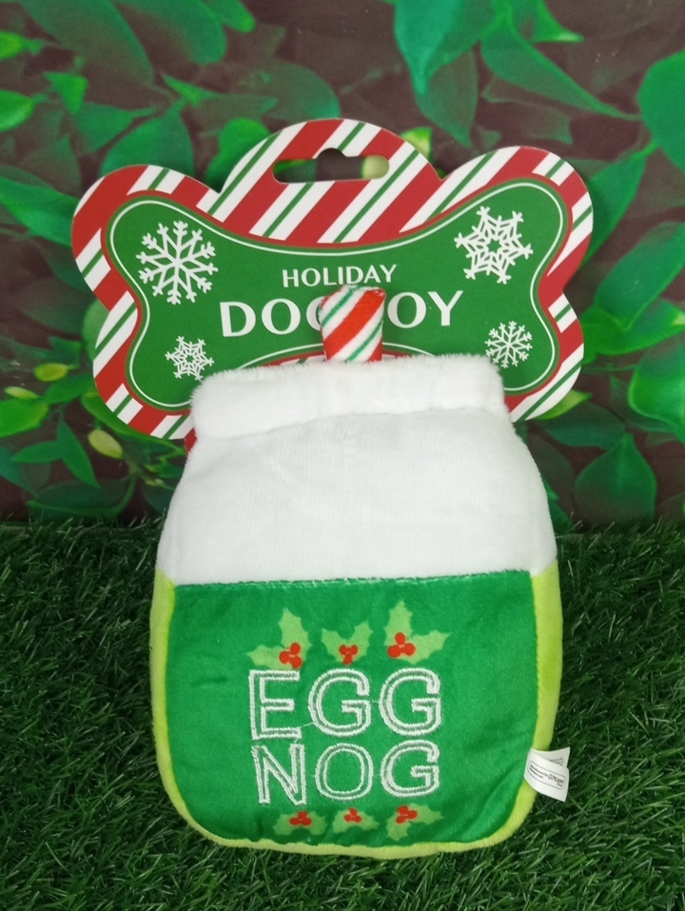 🎁 Holiday Egg Nog Dog Toy